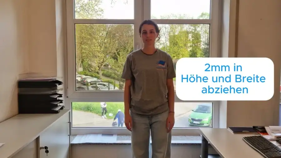 Fenster richtig ausmessen abspielen