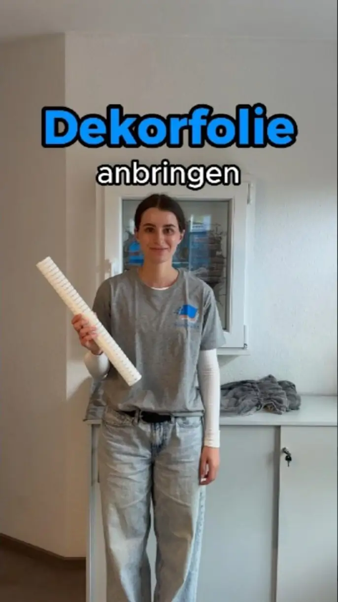 Dekorfolie anbringen abspielen