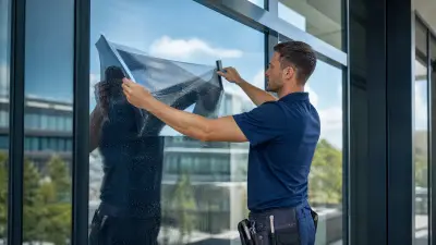Fensterfolien Montageservice - Sonnenschutzfolie vom Profi montiert